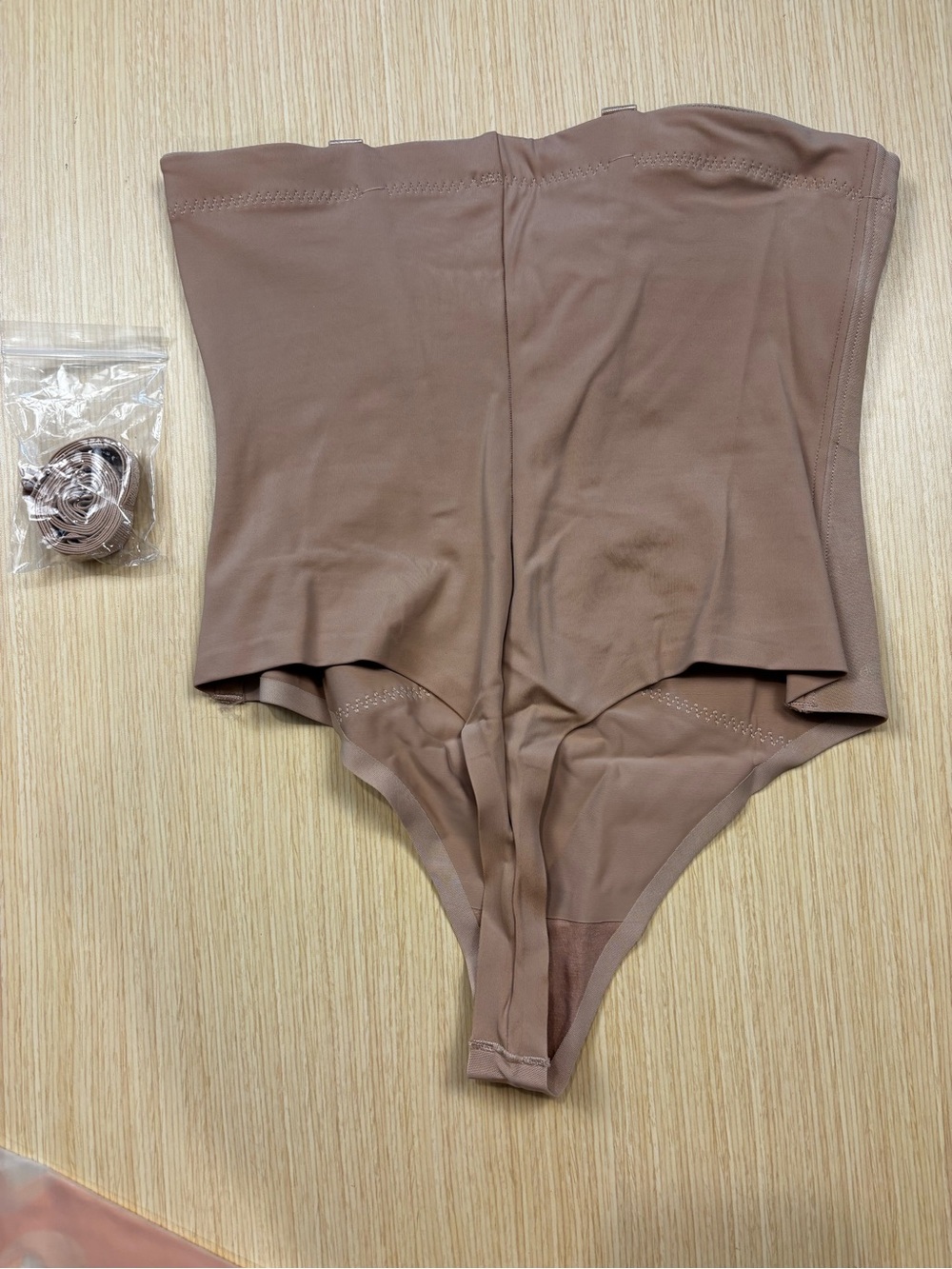 Honeylove NWT Superpower Thong Shapewear HLSPT01 Sand Sz M - Picture 6 of 7